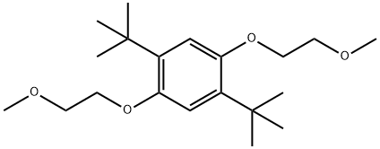 1,4-二-T-丁基-2,5-双(2-甲氧基乙氧基)苯 结构式