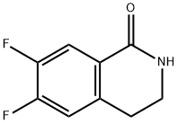 6,7-二氟-3,4-二氢异喹啉-1(2H)-酮 结构式
