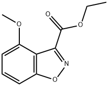 4-甲氧基苯并[D]异噁唑-3-甲酸乙酯 结构式