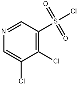 4,5-二氯吡啶-3-磺酰氯 结构式
