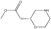 2-((R)-吗啉-2-基)乙酸甲酯 结构式