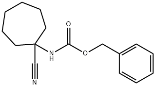 benzyl N-(1-cyanocycloheptyl)carbamate 结构式