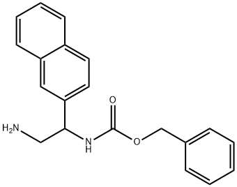 benzyl N-[2-amino-1-(naphthalen-2-yl)ethyl]carbamate 结构式