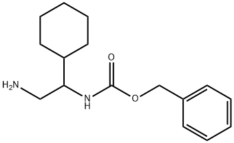 benzyl N-(2-amino-1-cyclohexylethyl)carbamate 结构式