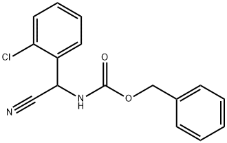 benzyl N-[(2-chlorophenyl)(cyano)methyl]carbamate 结构式