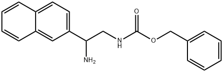 benzyl N-[2-amino-2-(naphthalen-2-yl)ethyl]carbamate 结构式