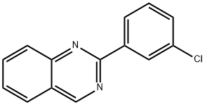 2-(3-chlorophenyl)quinazoline 结构式