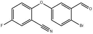 2-(4-bromo-3-formylphenoxy)-5-fluorobenzonitrile 结构式