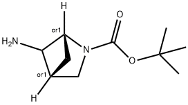 (1S,4S)-TERT-BUTYL 5-AMINO-2-AZABICYCLO[2.1.1]HEXANE-2-CARBOXYLATE 结构式