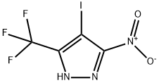 4-碘-3-硝基-5-(三氟甲基)-1H-吡唑 结构式