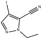 1-乙基-4-碘-1H-吡唑-5-甲腈 结构式