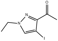 1-(1-乙基-4-碘-1H-吡唑-3-基)乙-1-酮 结构式