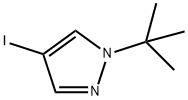 4-碘- 1 -叔丁基-1H -吡唑 结构式