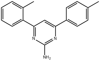 4-(2-methylphenyl)-6-(4-methylphenyl)pyrimidin-2-amine 结构式