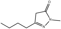 3-butyl-1-methyl-4,5-dihydro-1H-pyrazol-5-one 结构式