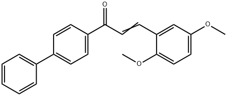 (2E)-1-{[1,1-biphenyl]-4-yl}-3-(2,5-dimethoxyphenyl)prop-2-en-1-one 结构式