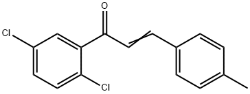 (2E)-1-(2,5-dichlorophenyl)-3-(4-methylphenyl)prop-2-en-1-one 结构式
