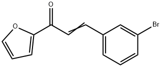 (2E)-3-(3-bromophenyl)-1-(furan-2-yl)prop-2-en-1-one 结构式