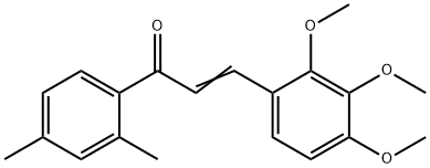 (2E)-1-(2,4-dimethylphenyl)-3-(2,3,4-trimethoxyphenyl)prop-2-en-1-one 结构式