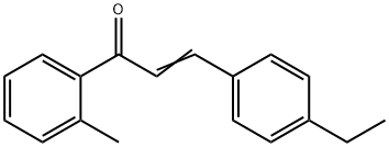(2E)-3-(4-ethylphenyl)-1-(2-methylphenyl)prop-2-en-1-one 结构式