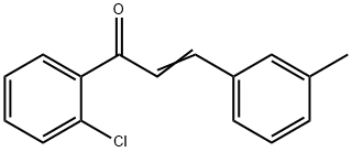 (2E)-1-(2-chlorophenyl)-3-(3-methylphenyl)prop-2-en-1-one 结构式