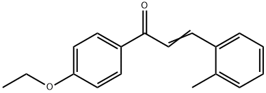 (2E)-1-(4-ethoxyphenyl)-3-(2-methylphenyl)prop-2-en-1-one 结构式