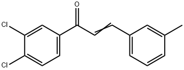 (2E)-1-(3,4-dichlorophenyl)-3-(3-methylphenyl)prop-2-en-1-one 结构式
