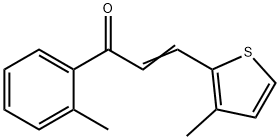 (2E)-1-(2-methylphenyl)-3-(3-methylthiophen-2-yl)prop-2-en-1-one 结构式