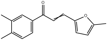(2E)-1-(3,4-dimethylphenyl)-3-(5-methylfuran-2-yl)prop-2-en-1-one 结构式