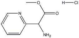 2-氨基-2-(吡啶-2-基)乙酸甲酯盐酸盐 结构式