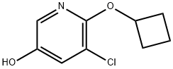 5-CHLORO-6-CYCLOBUTOXYPYRIDIN-3-OL 结构式