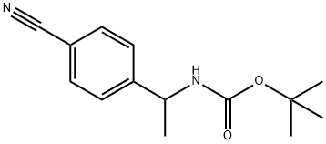 (1-(4-氰基苯基)乙基)氨基甲酸叔丁酯 结构式