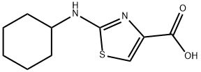 2-(环己基氨基)噻唑-4-羧酸 结构式