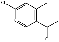 1-(6-氯-4-甲基吡啶-3-基)乙醇 结构式