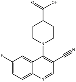 1-(3-Cyano-6-fluoro-quinolin-4-yl)-piperidine-4-carboxylic acid