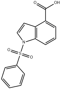1-苄氧基-1H-吲哚-4-羧酸 结构式