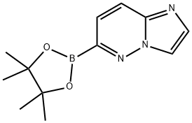 咪唑并(1,2-B)哒嗪-6-硼酸频哪醇酯 结构式