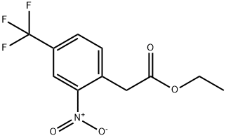 2-硝基-4-三氟甲基苯乙酸乙酯 结构式