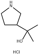 2-(吡咯烷-3-基)丙-2-醇盐酸盐 结构式