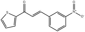 (2E)-3-(3-nitrophenyl)-1-(thiophen-2-yl)prop-2-en-1-one 结构式