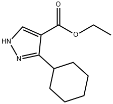 ethyl 5-cyclohexyl-1H-pyrazole-4-carboxylate 结构式