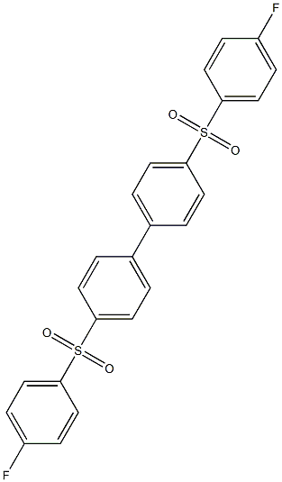 4,4'-二(4-氟苯基)磺酰基-1,1'-联苯 结构式