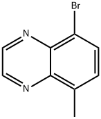 5-溴-8-甲基喹喔啉 结构式