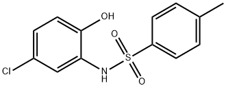 N-(5-氯-2-羟基苯基)-4-甲基苯-1-磺酰胺 结构式