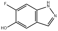 6-fluoro-1H-indazol-5-ol 结构式