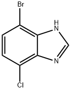 4-溴-7-氯-1H-苯并[D]咪唑 结构式