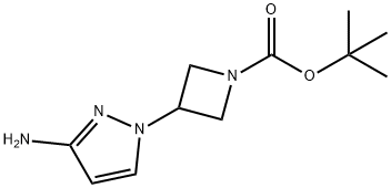 tert-butyl3-(3-amino-1H-pyrazol-1-yl)azetidine-1-carboxylate 结构式