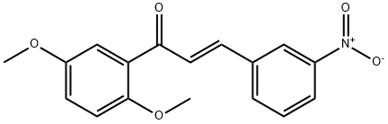 (2E)-1-(2,5-dimethoxyphenyl)-3-(3-nitrophenyl)prop-2-en-1-one 结构式