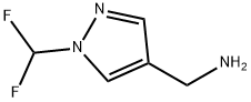 (1-(二氟甲基)-1H-吡唑-4-基)甲胺 结构式