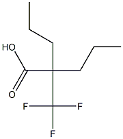 2-Propyl-2-trifluoromethyl-pentanoic acid 结构式